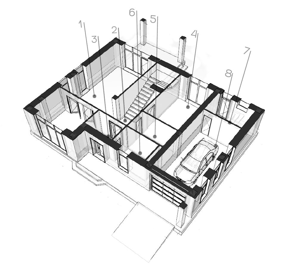 Загородный дом в Алматы AT House - Архитектурное бюро - Boiko Architects